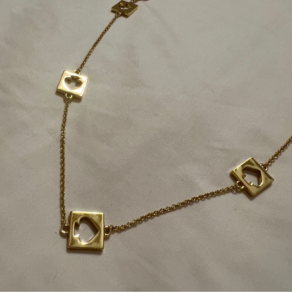 Kate Spade gold spade long necklace